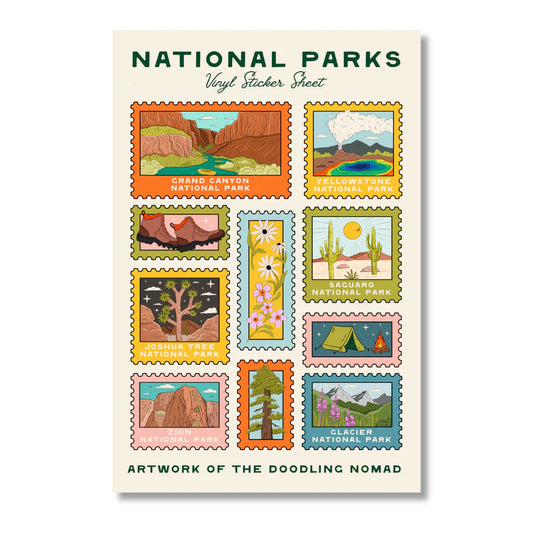 National Park Sticker Sheet