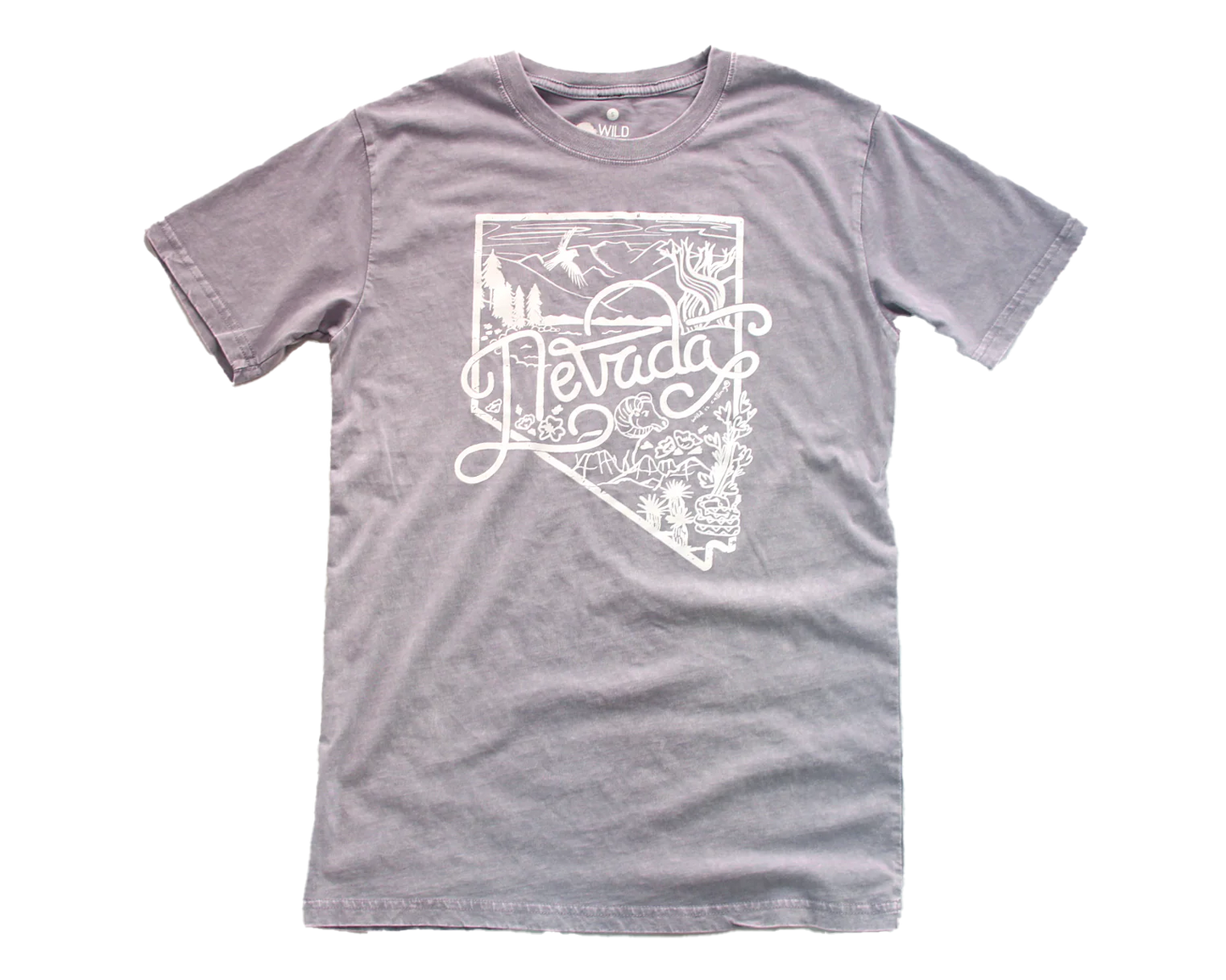 Nevada Nature Lavender Stonewashed T-Shirt (Unisex)
