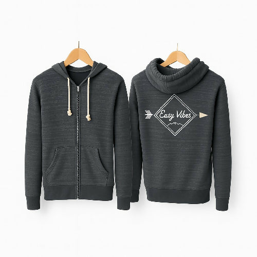 Unisex Full Zipper Hoodie