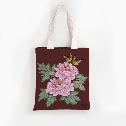 Peonies & Butterflies - Limited Edition Artist Tote