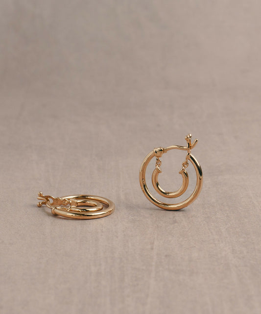 Gloria Double Hoops