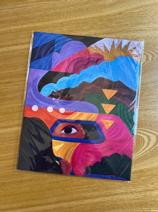 "On the Road" Art Print