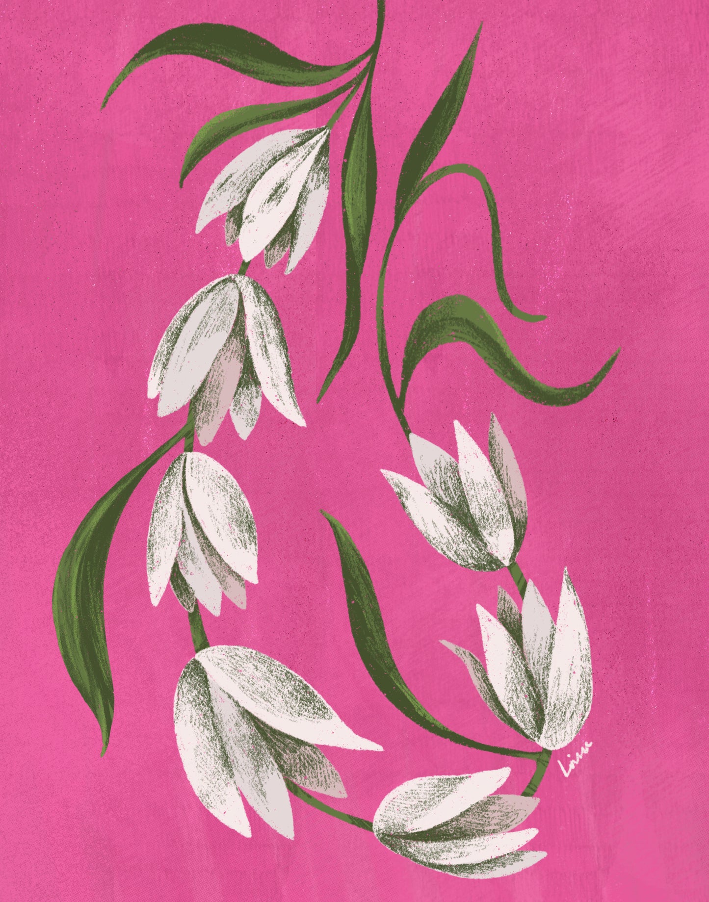 "Sampaguita" Riso Print