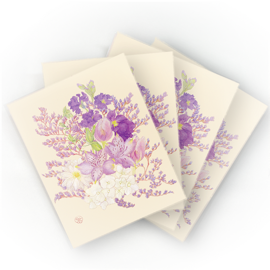 Purple Blooms - Art Print (16"x20")