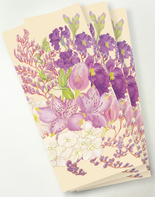Purple Blooms - Notecard | Bookmark