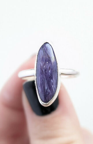 Charoite Ring, Size 8.5