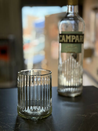 Campari drinking glass
