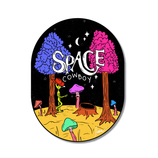 Space Cowboy Vinyl Sticker