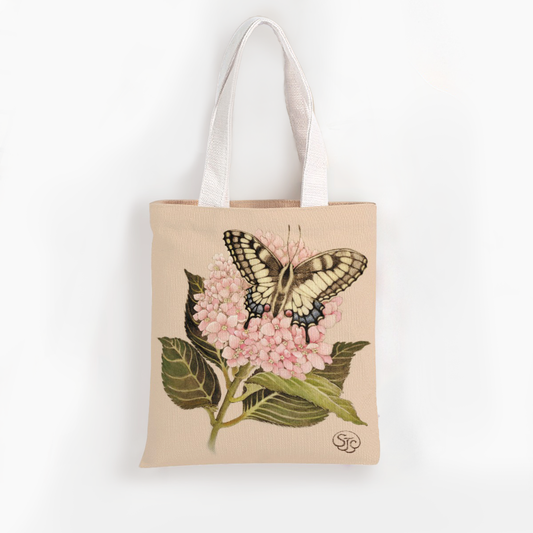 Swallowtail & Hydrangea - Limited Edition Artist Tote