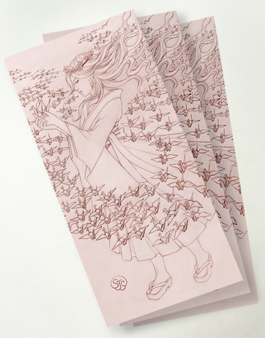 Thousand Cranes - Notecard | Bookmark