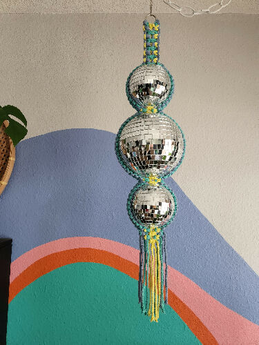 Macrame Disco Hanger