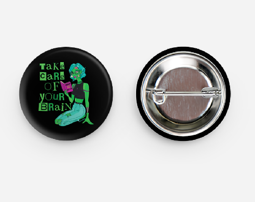Take Care of Your Brain Pin