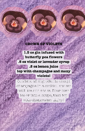 Colorful cocktails zine