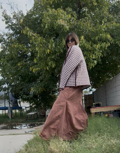 The Quilted Coat - Maroon- Reversible!