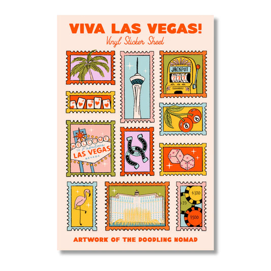Stamped Vegas Sticker Sheet