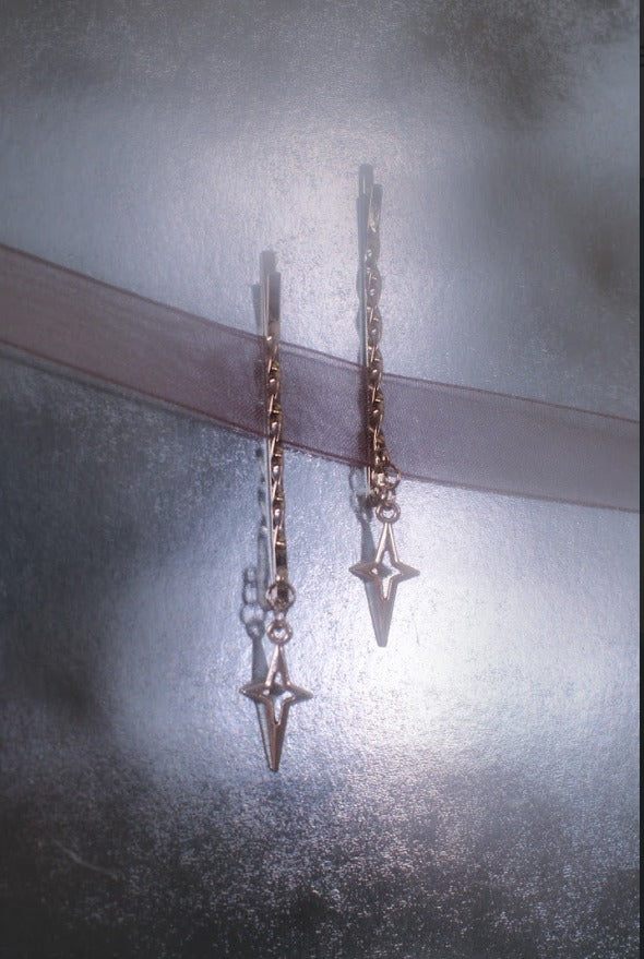 Starburst City Bobby Pins - Silver