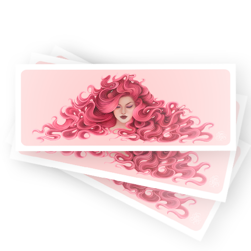 Red Geisha - Art Print (20"W x 8"H)