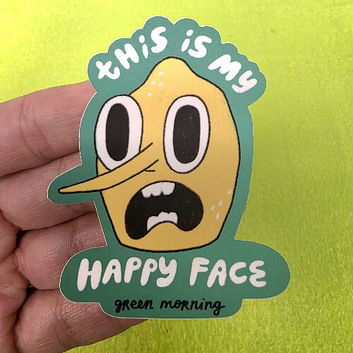 Lemongab Happy Face sticker