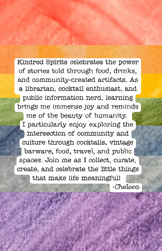 Colorful cocktails zine