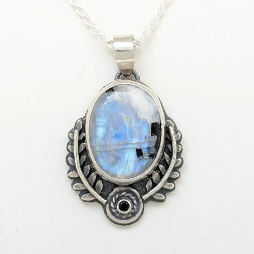 Rainbow Moonstone Necklace