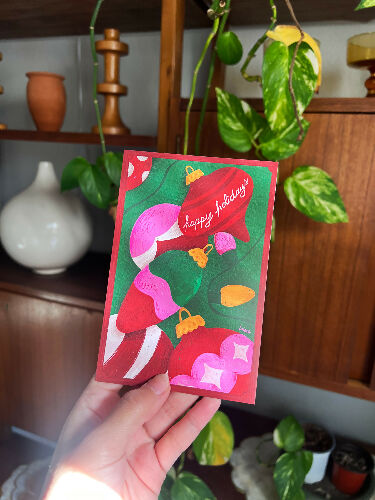 Holiday Ornaments - 4x6 "Holiday Postcard"