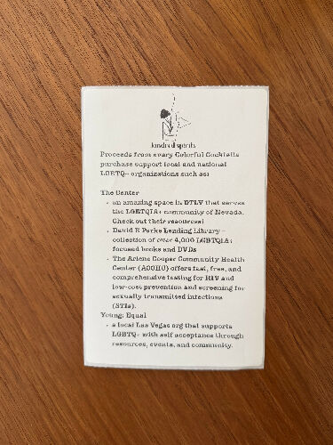 Colorful cocktails zine