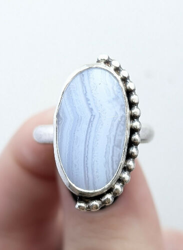 Blue Lace Agate, Size 8