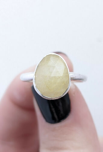 Rutile Quartz Ring, Size 7.5