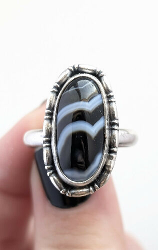 Black Banded Agate, Size 10