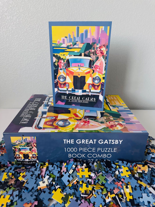 The Great Gatsby 1000 piece jigsaw puzzle book combo