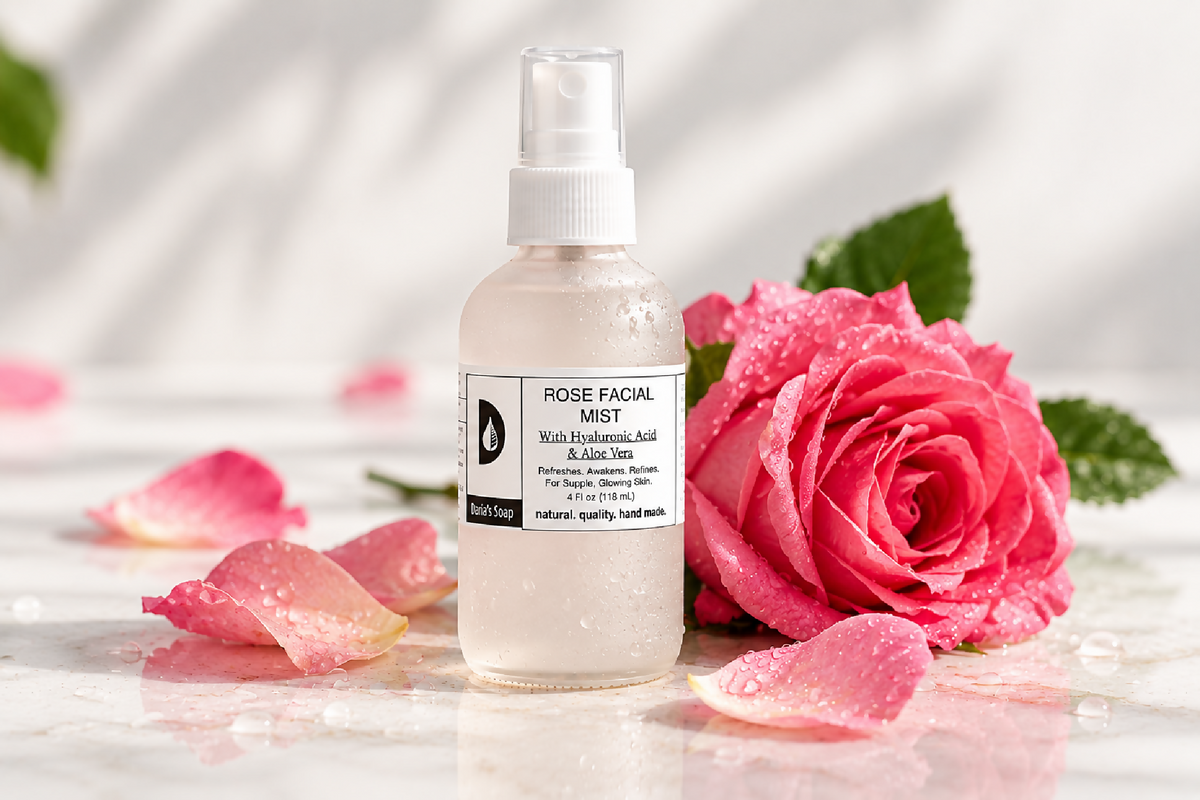 Rose Facial Mist with Hyaluronic Acid and Aloe Vera