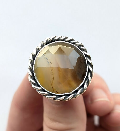 Montana Agate Ring, Size 6