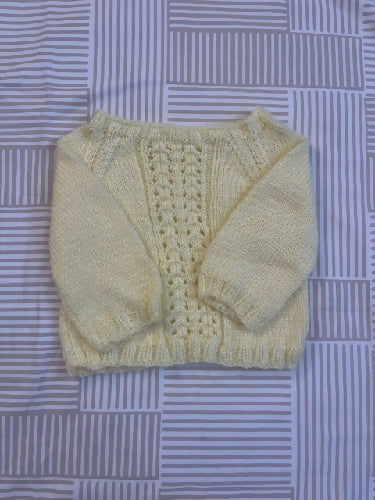 Vintage Keiki Pastel Yellow Knit Sweater