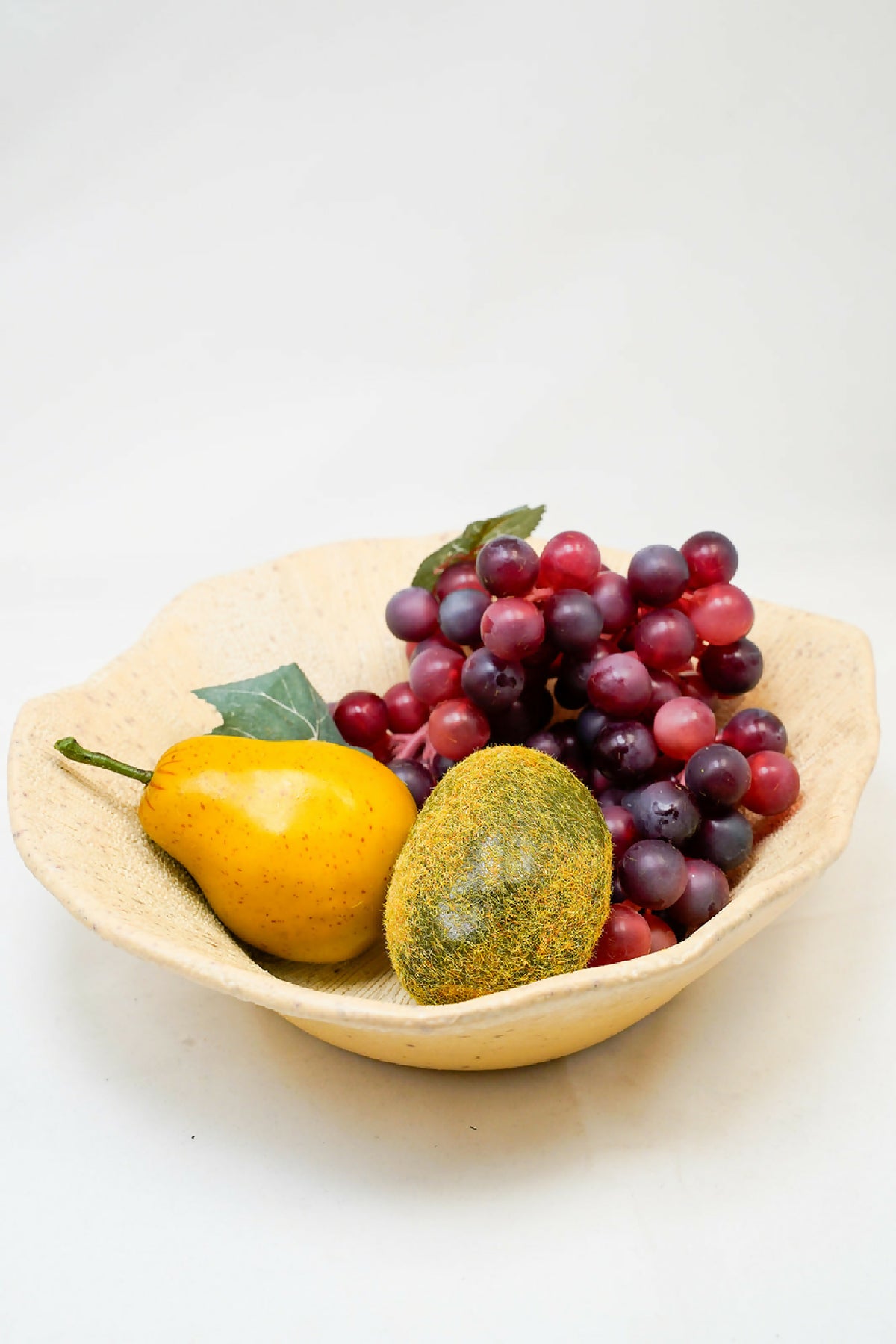 Handmade Ceramic Textured Serving Platter / Fruit Bowl