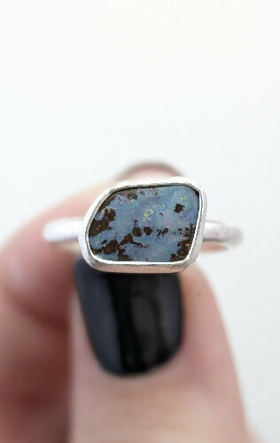 Boulder Opal Ring, Size 7.5