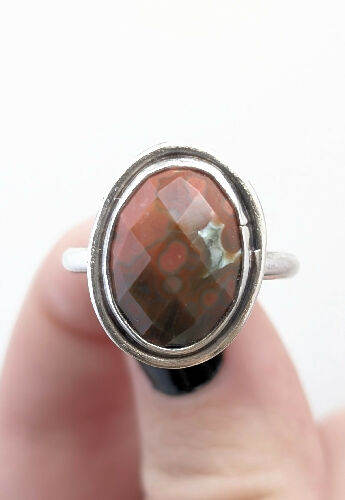 Ocean Jasper Ring, Size 10.5