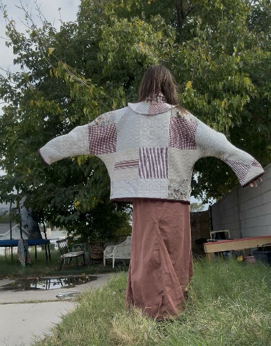 The Quilted Coat - Maroon- Reversible!