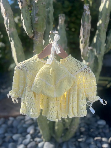 Vintage Keiki Yellow 2 Pc Cardigan