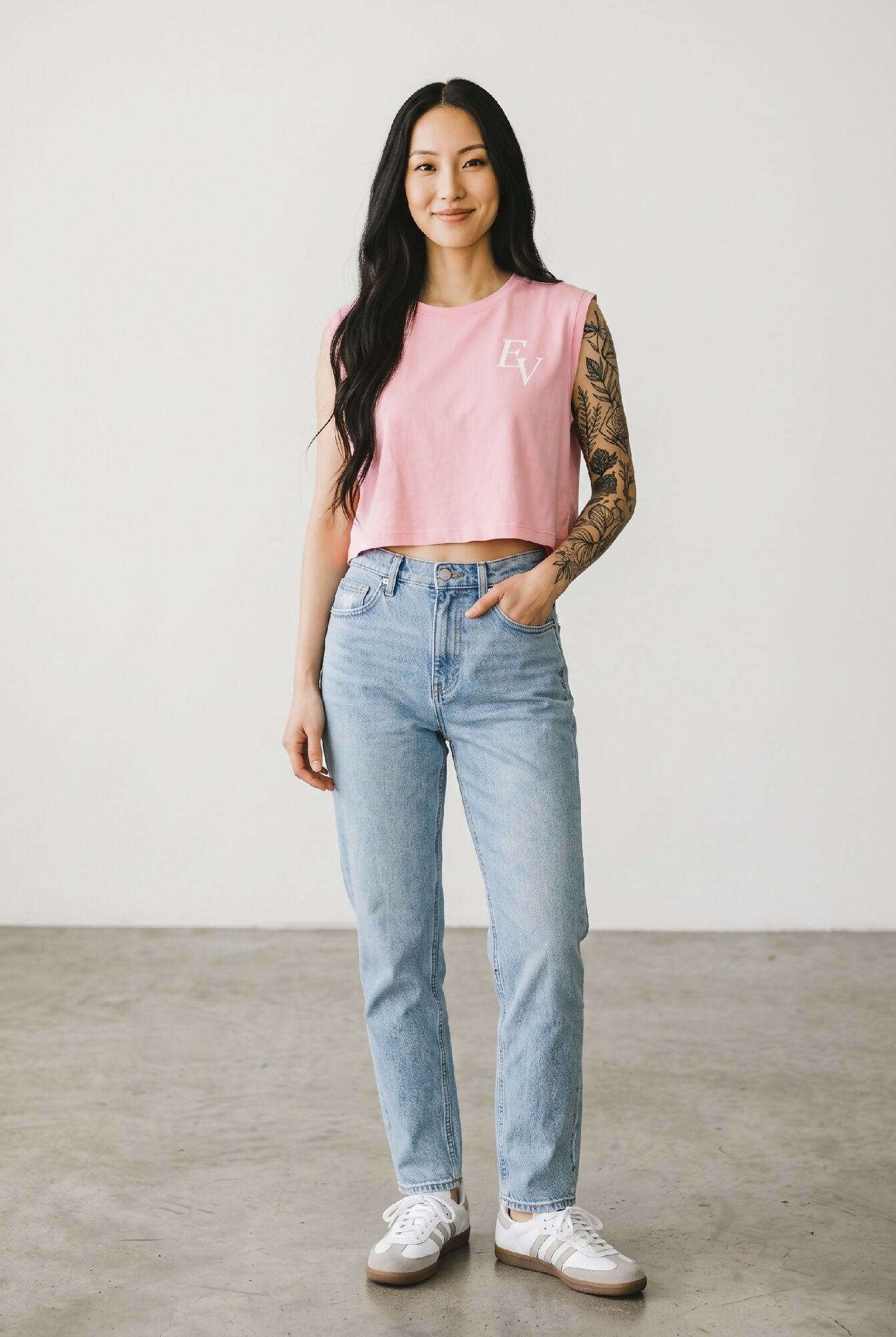 Acid Wash Las Vegas Crop Top