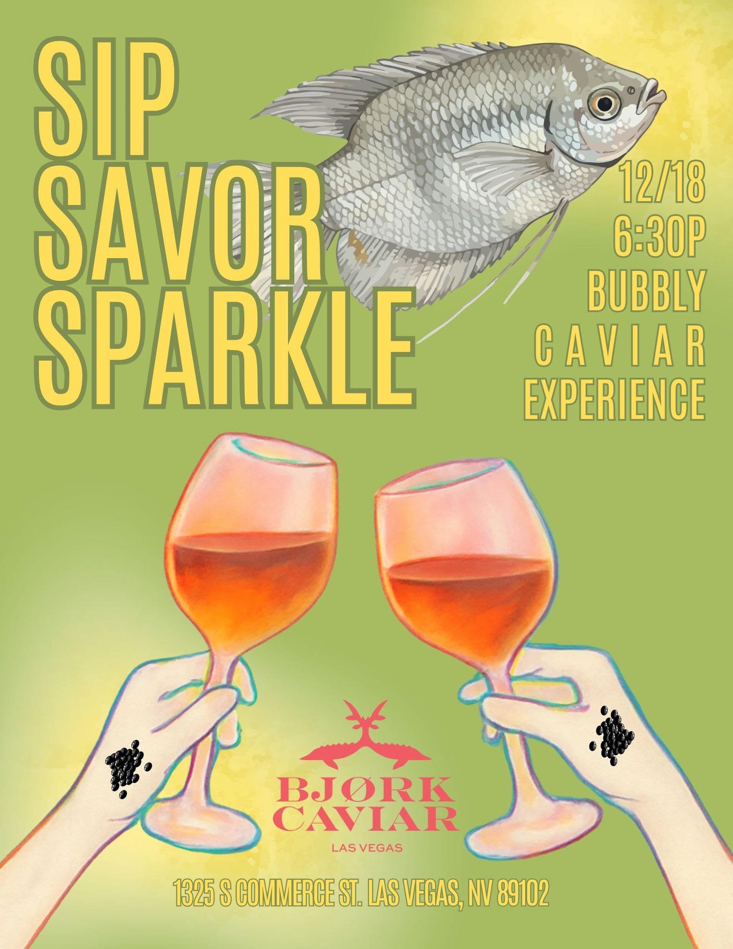 12.18 Sparkling Wines + Caviar Tasting