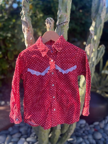 Vintage Keiki Western Hearts Top