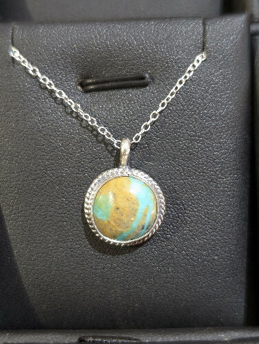 Circle Turquoise Necklace