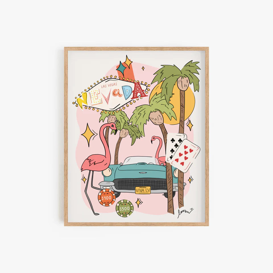 Vintage Vegas 8x10 Art Print