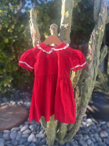 Vintage Keiki Red Dress by Little Miss Heidi