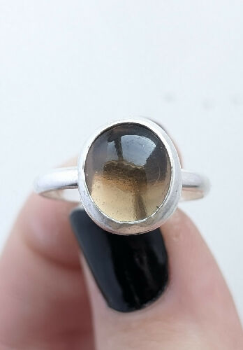 Smoky Quartz Ring, Size 8