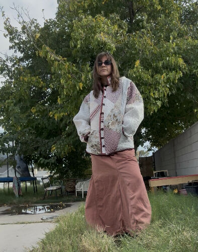 The Quilted Coat - Maroon- Reversible!