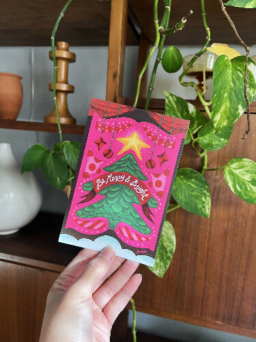 Be Merry - 4x6" Holiday Postcard