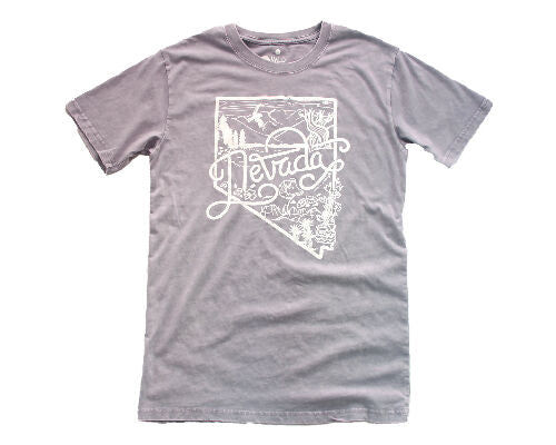 Nevada Nature Lavender Stonewashed T-Shirt (Unisex)