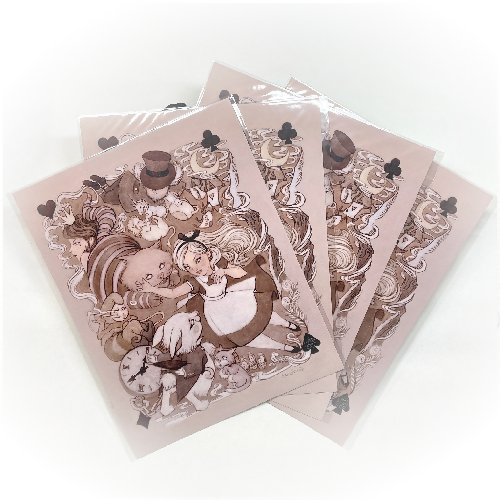 Alice in Wonderland - Art Print (11"W x14"H)