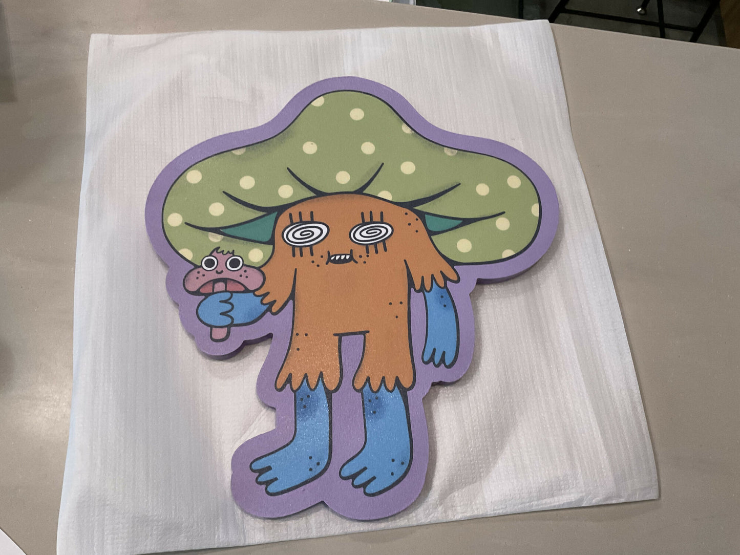 Fun Guy w/ Mushroom Wall Friend Cut Out